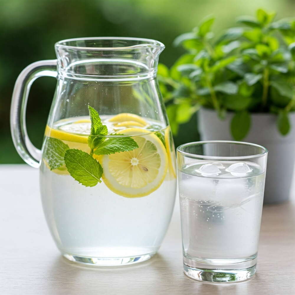 Refreshing infused filtered water